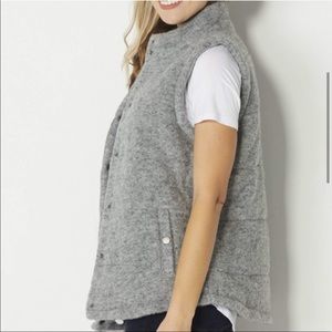 BB Dakota Grey Wool Vest